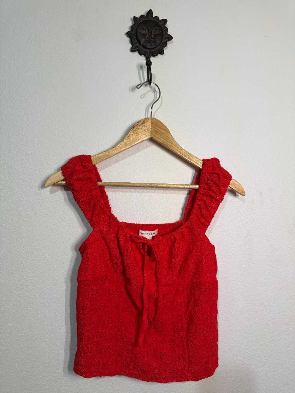 Aeropostale Red Pointelle Tank Top